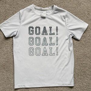 All In Motion Boy's Goal T-Shirt Size Medium 8 Short Sleeve Shirt Soccer